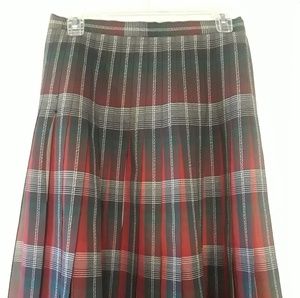 Vintage Pendleton Reversable Red Grey wool Skirt